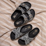 LUNA RECYCLED SANDAL ZEBRA