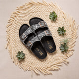 LUNA RECYCLED SANDAL ZEBRA