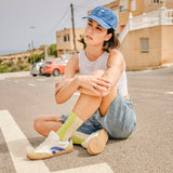 RIO SNEAKER WHITE-CAMEL-BLUE
