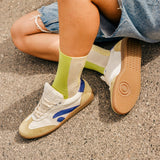 RIO SNEAKER WHITE-CAMEL-BLUE