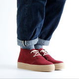 SAFARI SUEDE DESERT BOOTIE BORDO