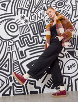 SAFARI SUEDE DESERT BOOTIE BORDO