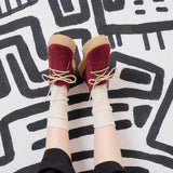 SAFARI SUEDE DESERT BOOTIE BORDO