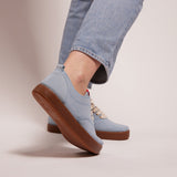 SASHA SUEDE SNEAKER LT BLUE