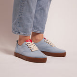 SASHA SUEDE SNEAKER LT BLUE
