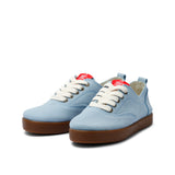 SASHA SUEDE SNEAKER LT BLUE