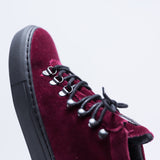 SMILLA VELVET SNEAKER BERRY