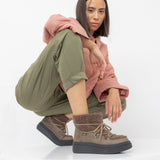 SVEA FURRY WINTER BOOTIE OLIVE