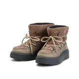 SVEA FURRY WINTER BOOTIE OLIVE