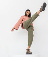 SVEA FURRY WINTER BOOTIE OLIVE