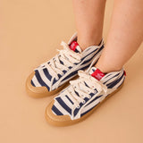 TAYLOR STRIPES HIGH TOP SNEAKER MARINE