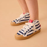 TAYLOR STRIPES HIGH TOP SNEAKER MARINE