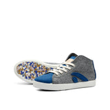 TAYLOR WOOL HIGH TOP SNEAKER GREY-BLUE