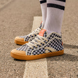 TAYLOR RECYCLED CHECK SNEAKER BLACK