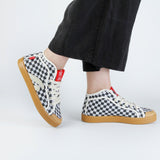 TAYLOR RECYCLED CHECK SNEAKER BLACK