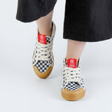 TAYLOR RECYCLED CHECK SNEAKER BLACK