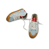 TAYLOR RECYCLED CHECK SNEAKER SEAGREEN