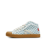 TAYLOR RECYCLED CHECK SNEAKER SEAGREEN