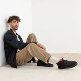 ADAM VEGAN LACE BOOTIE BLACK