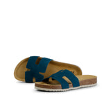 WILLOW NUBUK SANDAL PETROL