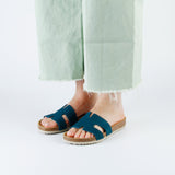 WILLOW NUBUK SANDAL PETROL