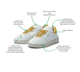 LEVEL APPLE HEMP SNEAKER YELLOW