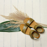 CLARA LEATHER SANDAL OLIVE
