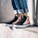 VEGANER MID-CUT SNEAKER gsx/DECKFARBEN PRINT #2 (red)