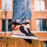 VEGANER MID-CUT SNEAKER gsx/DECKFARBEN PRINT #2 (red)