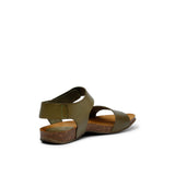 CLARA LEATHER SANDAL OLIVE
