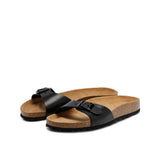 LINDA LEATHER SANDAL BLACK