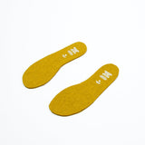 EINLEGESOHLE AUS RECYCELTER WOLLE FÜR KINDERGUMMISTIEFEL CURRY 28