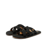 JAMIE HEMP SANDAL BLACK
