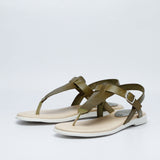FLORA LEATHER SANDAL OLIVE
