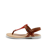 FLORA LEATHER SANDAL SAND LIPSTICK