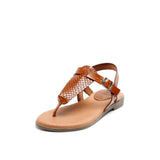 FLORA LEATHER SANDAL SNAKE WHISKY