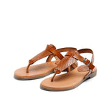 FLORA LEATHER SANDAL SNAKE WHISKY