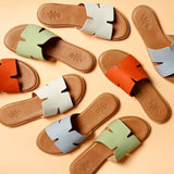 PALA LEATHER SANDAL PISTAZIE