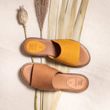 KAJA LEATHER SANDAL SNAKE SAND