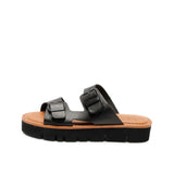 SUE LEATHER SANDAL BLACK