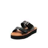 SUE LEATHER SANDAL BLACK