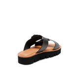 SUE LEATHER SANDAL BLACK