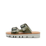 SUE LEATHER SANDAL OLIVE