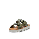 SUE LEATHER SANDAL OLIVE