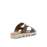 SUE LEATHER SANDAL OLIVE