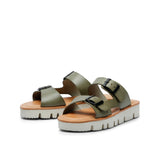 SUE LEATHER SANDAL OLIVE