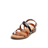 KIKI LEATHER SANDAL WHISKY-MULTI