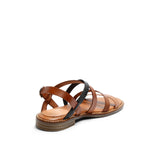 KIKI LEATHER SANDAL WHISKY-MULTI