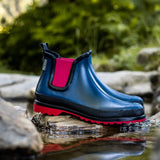 VICTORIA RUBBER BOOT MULTI BLAU-PINK