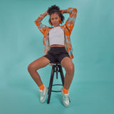 SAMMY LEATHER SNEAKER AQUA